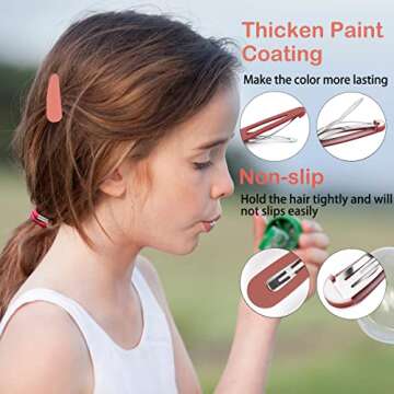 TIXBABY 20 Pcs Colorful Hair Clips for Girls - Durable and Stylish Hair Accessories