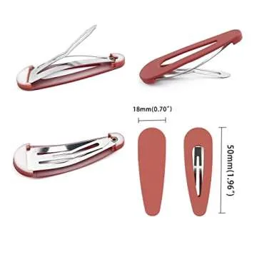 TIXBABY 20 Pcs Colorful Hair Clips for All Ages