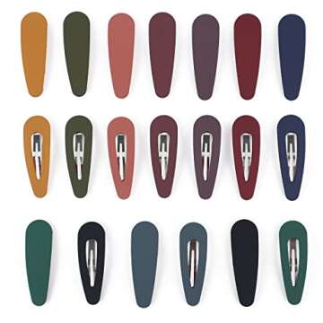 TIXBABY 20 Pcs Colorful Hair Clips for All Ages