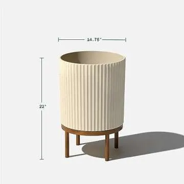 Veradek Demi Round Planter with Stand for Stylish Gardens