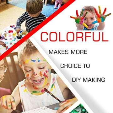 Fycooler Paint Brushes Watercolor Paint Brush Set Bulk, All Purpose Paint Brushes for Acrylic Painting-Toddler Anti-Spill Paint Cup and Brush Set Children's No Spill Paint Cups with Colored Lids