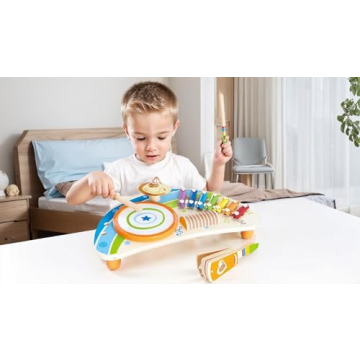 Hape Mighty Mini Band Wooden Percussion Music Toy Kids