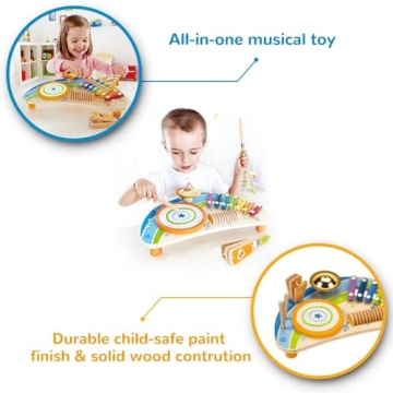 Hape Mighty Mini Band Wooden Percussion Music Toy Kids