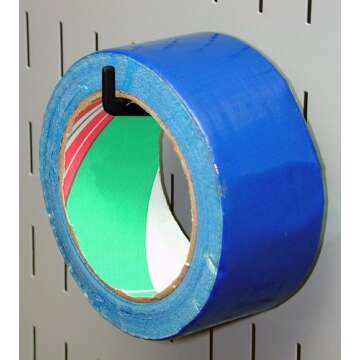 Wall Control 2-7/8in Long Reach Hook Pack - Slotted Metal Pegboard Hooks Pegboard and Slotted Tool Board - Black