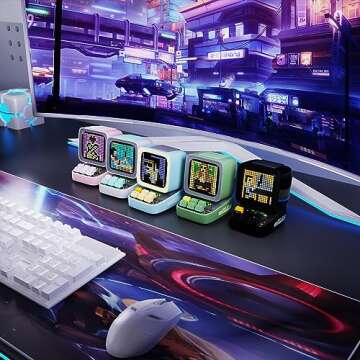 Divoom Ditoo Pixel Art Bluetooth Speaekr (Pink+Black+Green+Blue+White)