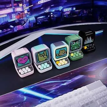 Divoom Ditoo Pixel Art Bluetooth Speaekr (Pink+Black+Green+Blue+White)