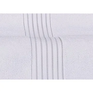 Utopia Towels 8-Piece Premium Towel Set, 2 Bath Towels, 2 Hand Towels, and 4 Wash Cloths, 100% Ring Spun Cotton Highly Absorbent Towels for Bathroom, Sports, and Hotel (White)