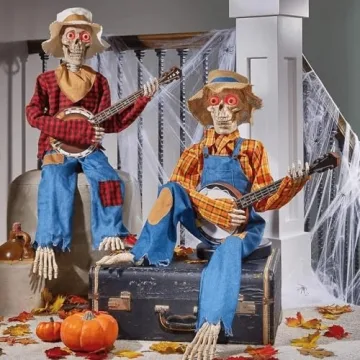 Funny Animated Dueling Banjo Skeletons for Halloween Fun