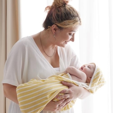 Momcozy Hooded Baby Towel Set - 2 Soft Towels