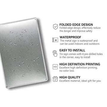 Farm Fresh Christmas Trees Vintage Metal Sign for Decor