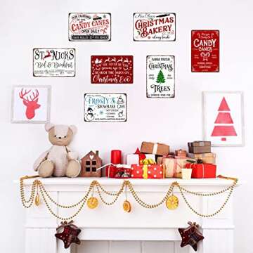 Farm Fresh Christmas Trees Vintage Metal Sign for Decor