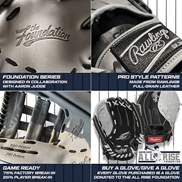 Rawlings FOUNDATION Baseball Glove | 12 Inch by Aaron Judge