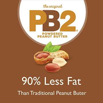 Pb2 Powdered Peanut Butter With Chocolate - 6.5 oz (Pack of 2)