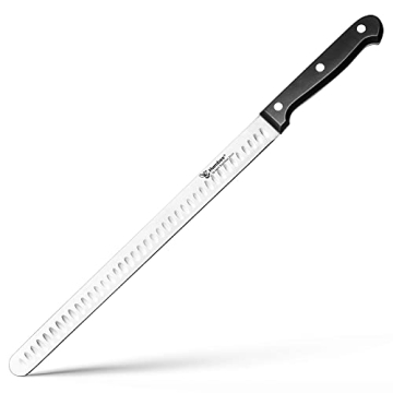 Humbee 12" Carving Knife with Razor Sharp Granton Edge