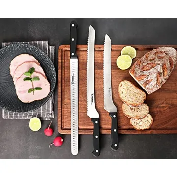 Humbee 12" Carving Knife with Razor Sharp Granton Edge