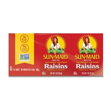 Sun-Maid California Sun-Dried Raisins - (6 Pack) 1 oz Snack-Size Box - Dried Fruit Snack - For Lunch...