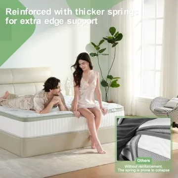 10-Inch Full Size Hybrid Mattress with Cooling Features