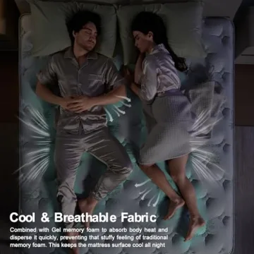 10-Inch Full Size Hybrid Mattress with Cooling Features