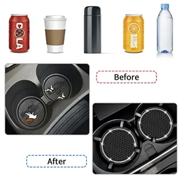 Bling Car Coasters - Stylish & Functional Cup Holder Accessories