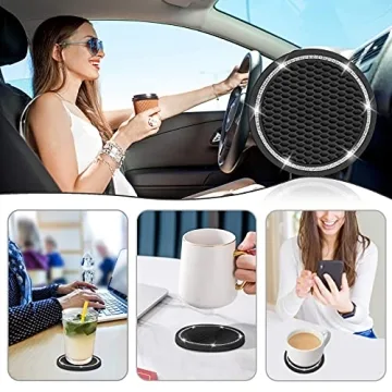 Bling Car Coasters - Stylish & Functional Cup Holder Accessories