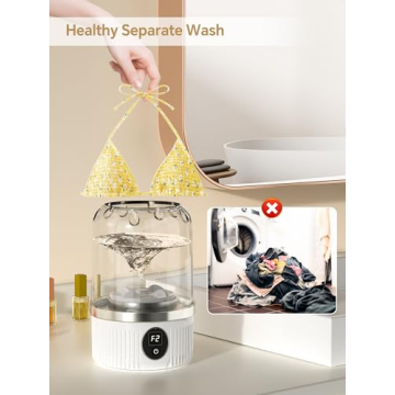 Compact Mini Portable Washing Machine for Travel and Home