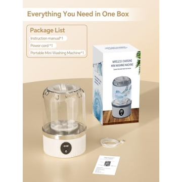 Compact Mini Portable Washing Machine for Travel and Home