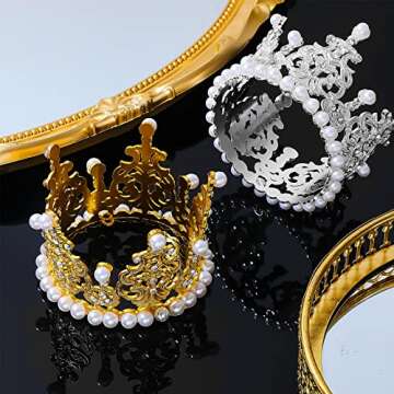 Crown Cake Toppers for Birthdays and Weddings Decor