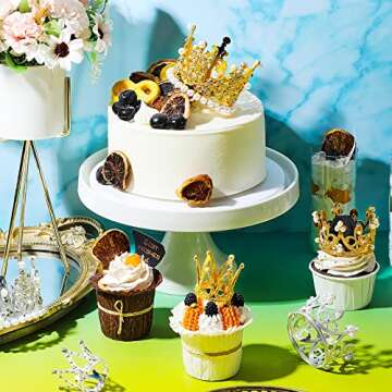 Crown Cake Toppers for Birthdays and Weddings Decor