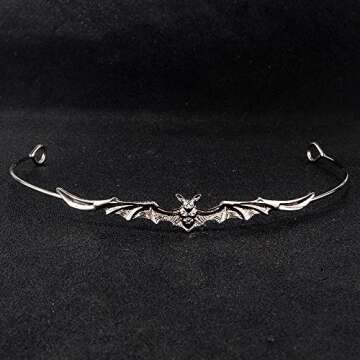 YOVECATHOU Slim Bat Headband Crown for Cosplay Parties