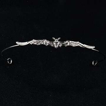 YOVECATHOU Slim Bat Headband Crown for Cosplay Parties