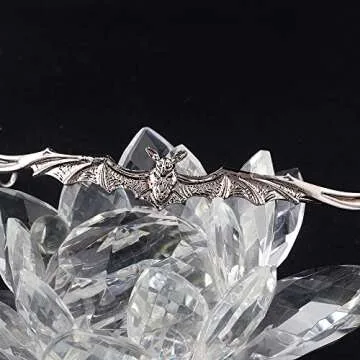 YOVECATHOU Slim Bat Headband Crown for Cosplay Parties