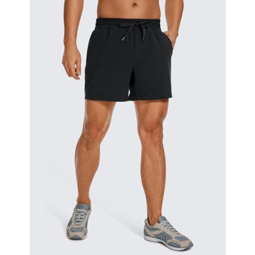 CRZ YOGA Men's Lightweight Linerless Workout Shorts