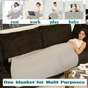 VAJOOCLL Faraday Blanket Protection Blanket No Static Baby Velvet Blanket for Belly Beds, Couches, Pregnancy, (55.1IN* 61IN)