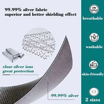 VAJOOCLL Faraday Blanket Protection Blanket No Static Baby Velvet Blanket for Belly Beds, Couches, Pregnancy, (55.1IN* 61IN)