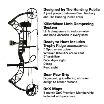 Bear Archery ADAPT Compound Bow Package for Hunting