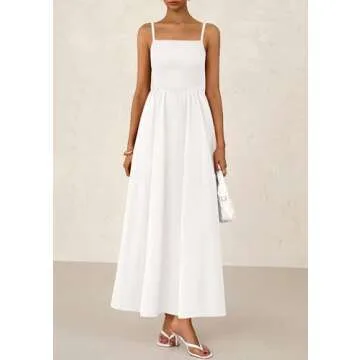 PRETTYGARDEN Women's Chic Smocked Maxi Dress 2025