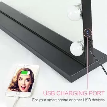 Depuley 23 Inch Lighted Makeup Mirror with Touch Control