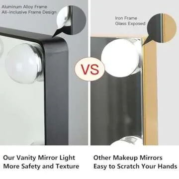 Depuley 23 Inch Lighted Makeup Mirror with Touch Control