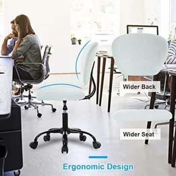 Ergonomic PU Leather Office Chair - Stylish & Adjustable