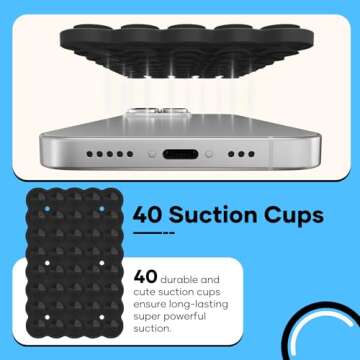 Silicone Suction Cup Phone Mount for Hands-Free Fun