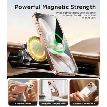 Magnetic iPhone 16 Pro Case with Camera Control & Protection