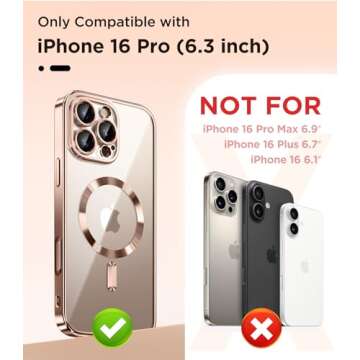 Magnetic iPhone 16 Pro Case with Camera Control & Protection