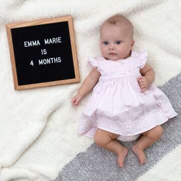 Luxurious Felt Letter Board with 300 Letters for All Occasions