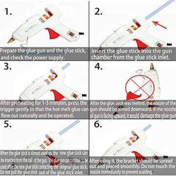 Hot Melt Glue Gun Kit 60W/100W with Carry Bag and 22 pcs Glue Sticks, for DIY, Arts & Crafts Projects, Sealing and Quick Repairs, Light and Heavy Duty in Home and Office…