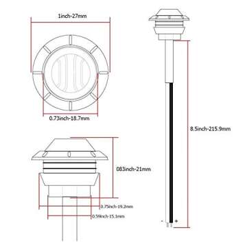 MADCATZ Pack of 30 Mini Round LED Trailer Lights