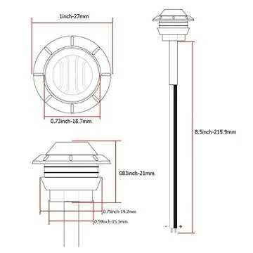 MADCATZ Pack of 30 Mini Round LED Trailer Lights