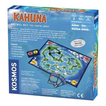 Kahuna Board Game for 2 Players | 30 Min Strategy Fun