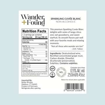 Wander + Found Non-Alcoholic Sparkling Cuvee Blanc