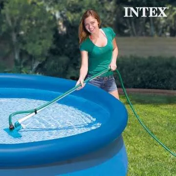 Intex 28002E Cleaning Maintenance Swimming Pool Kit with Vacuum, Surface Skimmer, and Telescoping Pole for Above Ground Pools (Pool Sold Separately)