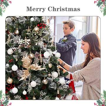 78-Pack Shatterproof Christmas Tree Ornaments Set for Every Occasion